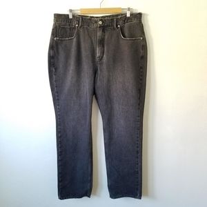 Good American High Rise Dark Wash Straight Leg Jeans Size 16